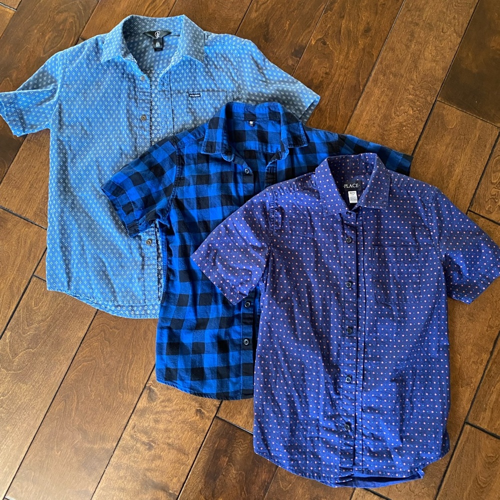 Mixed brand boys short sleeve shirts